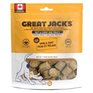 Great JackS Skin & Coat Grain-Free Dog Treats 9.2Oz / 261Gm