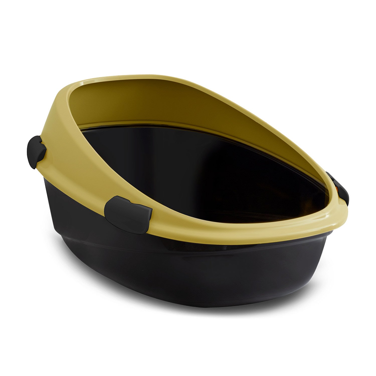 Litter-tray-Pin-Up-Maxi-Mustard.jpg Litter tray Pin Up Maxi (66cm x 49cm x 34cm) - Image 1