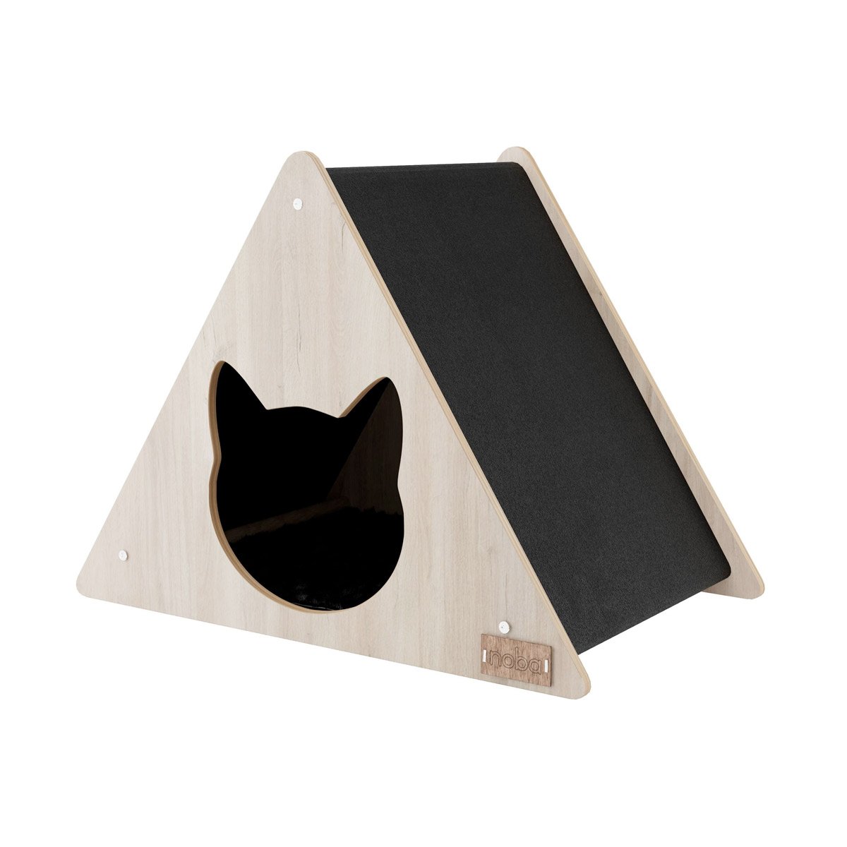 Noba-Origin-Teepee-Hideout-Cat-Head-BL.jpg Noba Origin Teepee Hideout Cat Head - Image 1