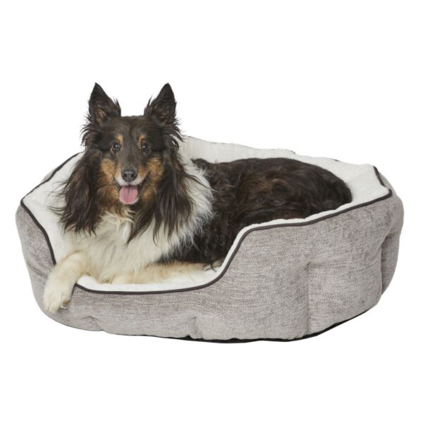 Small-QuietTime-Deluxe-Taupe-Tulip-Bed-600x600-1.jpg QuietTime Deluxe - Taupe Tulip Bed (Small) - Image 1