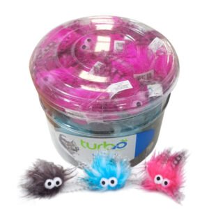 Turbo Plush Monsters Bulk Cat Toy Bin  51 Pcs