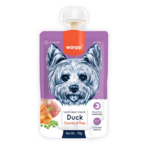 Wanpy Tasty Meat Paste - Duck with Carrot & Pea for Dogs 90g
