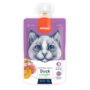 Wanpy Tasty Meat Paste - Duck and Pumpkin for Cats 90g
