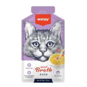 Wanpy Meat Broth for Cats – Duck, 12 x 50g
