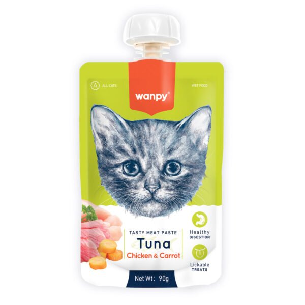 Wanpy-Tuna-Chicken-Carrot-CAT-600x600-1.jpg Wanpy Tasty Meat Paste - Image 1
