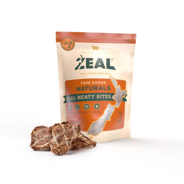 Zeal-Veal-Meaty-Bites-600x600-1.jpg Zeal Veal Meaty Bites 125G - Image 1