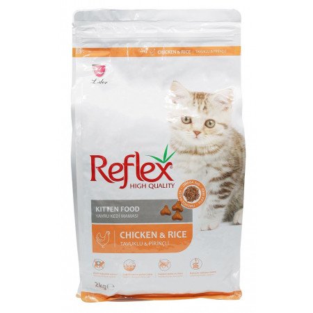 chicken_and_rice_kitten.jpg Reflex High Quality Kitten Food With Chicken & Rice, 2 Kg - Image 1