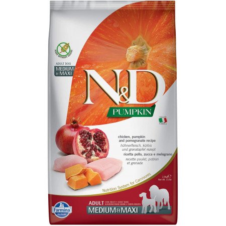 Farmina N&D Dog Pumkin Chicken & Pomeg Adult Medium&Maxi, 12 Kg - Image 1