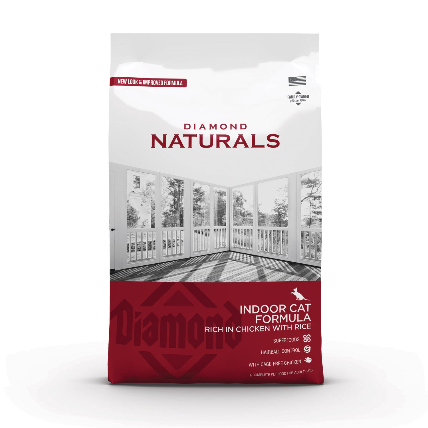indoor-cat-1-1.jpg Diamond Naturals Indoor Cat Chicken & Rice Formula-7.50 Kg (16.53 lbs) - Image 1
