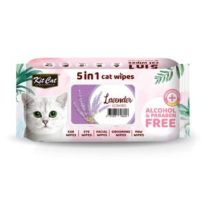 Kit Cat 5-In-1 Cat Wipes Lavender Scented