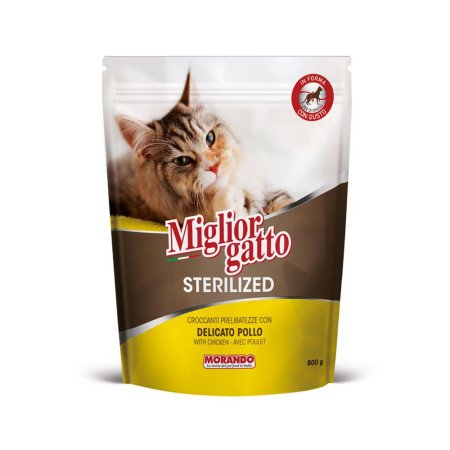migliorcatsterilizedcroquetteschickenwetcatfood-800g-1.jpg Miglior Gatto Sterilized Kibble With Delicate Chicken Dry Cat Food - 800 G - Image 1