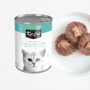 Kit Cat Wild Caught Tuna With  Canned Cat Food 400G