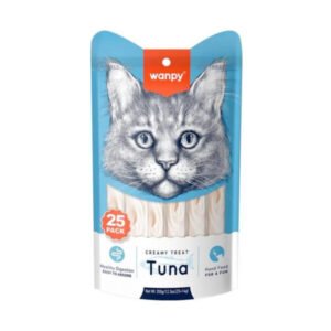 Wanpy Creamy Lickable Cat Treats - - Tuna (14g x 25pc)