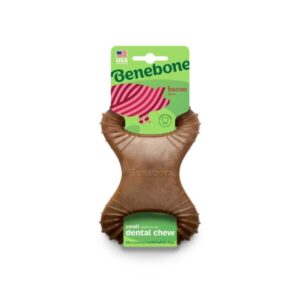 Benebone Dental Dog Chew Toy - Chicken - Bacon-Small