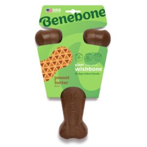 Benebone Wishbone Dog Chew Toy - - Peanut-Giant