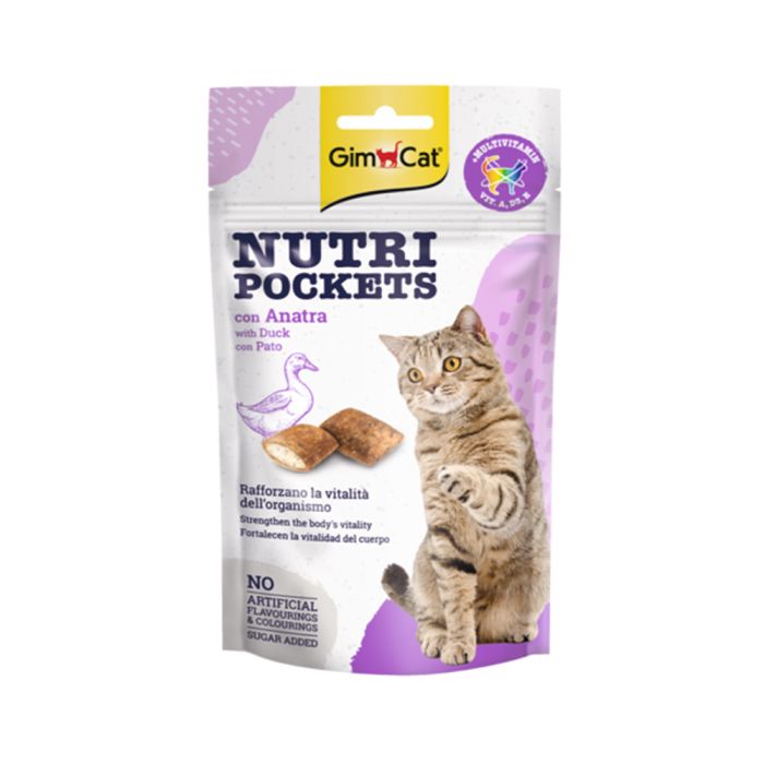 gimcatnutripocketswithduck60g-1.jpg Miglior Gatto Beef & Carrots Cat Food Pouches - 100G - Pack Of 12 - Image 1