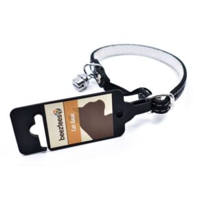 Beeztees Leather Cat Collar with Bell -