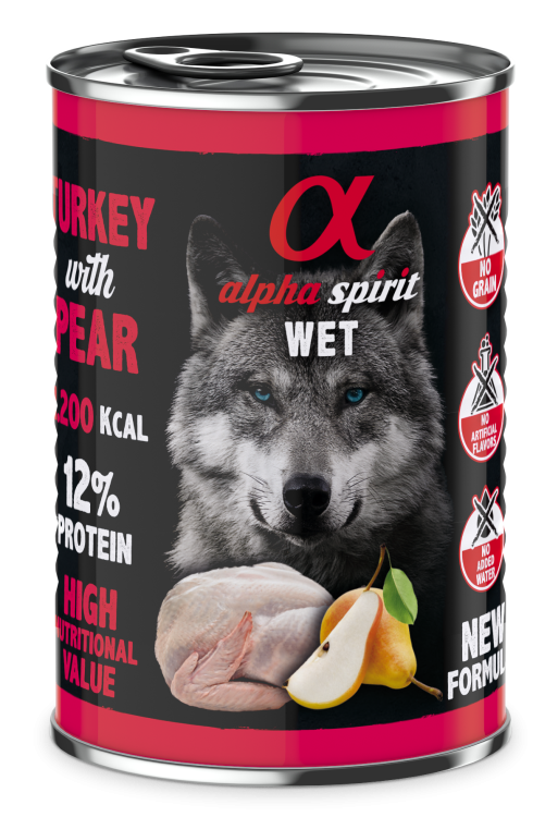 AHALPHD040005712 Canned Dog Food - Turkey With Pear 400 g - Image 1