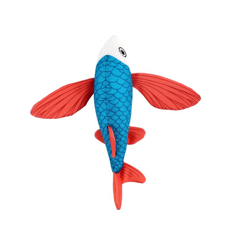 AP8196 Chill Out Flying Fish Plush Dog Toy for Cuddling