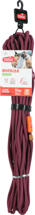 ZL466830RGE BVK Polyester Lead for Dog - Red 10 m/ 6 mm - Image 1