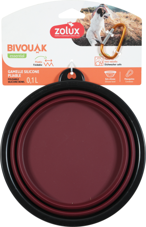 ZL474247RGE BVK Foldable Soft Bowl - Red 1 L - Image 1