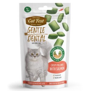 Cat Fest Dental Treats For Cats -Crispy Pillows -Salmon 30g