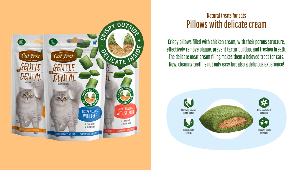 79212730 Cat Fest Dental Treats For Cats -Crispy Pillows - Image 1