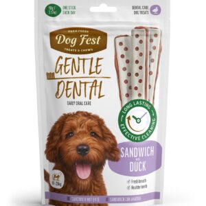 Dog Fest Dental Treats For Adult Dogs -Sandwich -Duck 90g