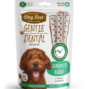 Dog Fest Dental Treats For Adult Dogs -Sandwich -Rabbit 90g