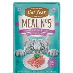 Cat Fest Meal No 5 Cat Food in Jelly – Tuna With Crab Stick 50g