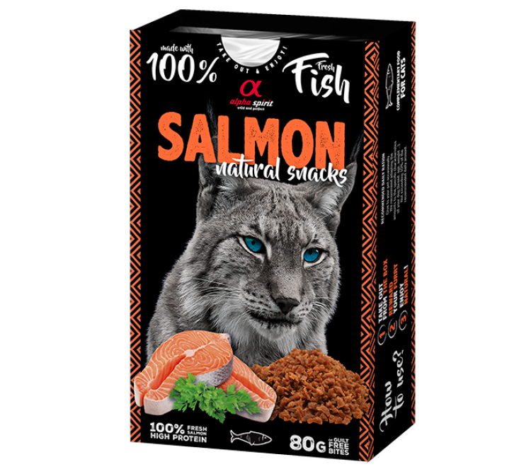 AHALPHG110000945 Natural Snacks for Cats - Salmon 80 g - Image 1