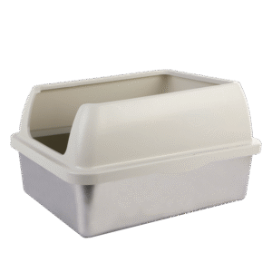 Go Fresh - Enclosed Stainless Steel Cat Litter Box - Sand