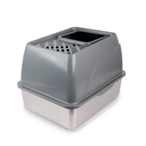 Go Fresh - Stainless Steel No Mess Cat Litter Box