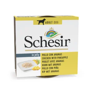 Schesir Dog Wet Food in Jelly Can-Chicken With Pineapple 150g [MOQ:10pcs]