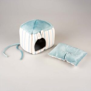 Duvo+ Striped hideway House For Small Pets