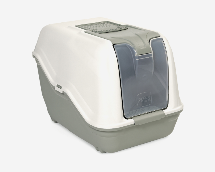 MP120202X16667 Netta Maxi Cat Litter Box - 66 x 49 x 50 cm - Light Green - Image 1