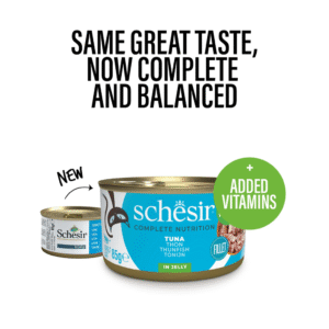 Schesir Complete & Balanced Nutrition Wet Cat Food in Jelly Can – Tuna 85g