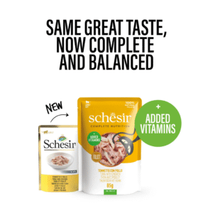 Schesir Complete & Balanced Nutrition Wet Cat Food in Jelly Pouch