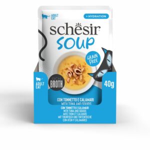 Schesir Soup Cat Wet Food in Soup Pouch
