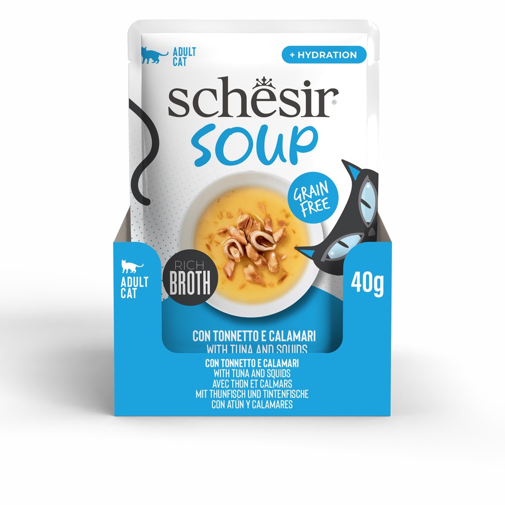 SCPST21254304 Schesir Soup Cat Wet Food in Soup Pouch - Image 1