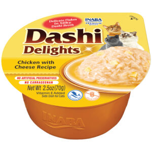 Inaba Cup Dashi Delights Chicken With Cheese Cat Treats - 70 G