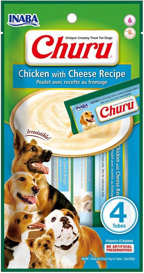 USD614 Inaba Churu Chicken With Cheese Recipe Dog Treats - 56 G - Image 1