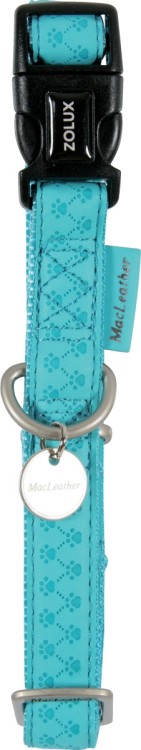 ZL435170TUR Macleather Adjustable Collar - Turquoise - Image 1