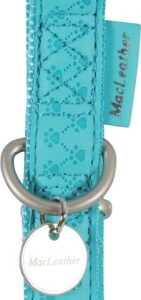 Macleather Adjustable Collar - Turquoise