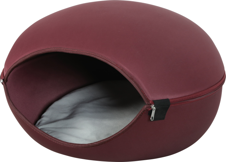 ZL500107BDX Louna Cat Dome - Burgundy - Image 1