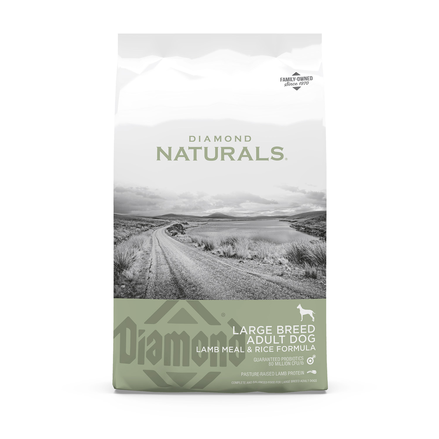 0 Diamond Naturals Large Breed Adult Dog Chicken & Rice Formula - 15Kg (33 lbs), Lamb Meal & Rice Formula - Image 1