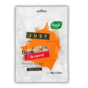 Happi Skippi Just Freeze-Dried Treat Duck&Carrot for Cats and Dogs 10g