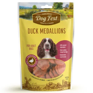 Dog Fest Duck Medallions For Adult Dogs 90g