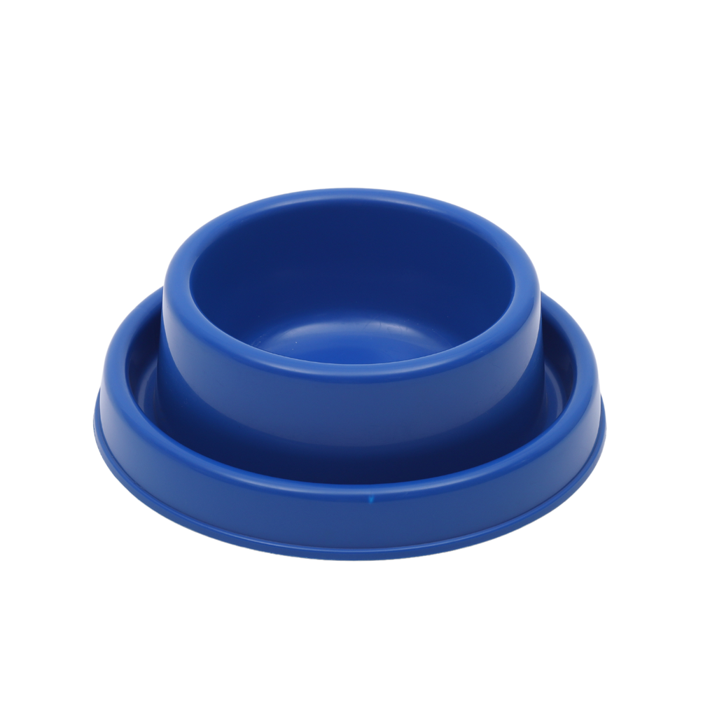 2 Pet Mode Plastic Dog Bowl 650ml-Blue - Image 1