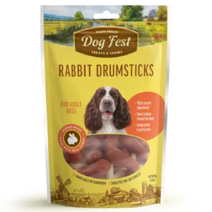 Dog Fest Rabbit Drumsticks For Adult Dogs 90g